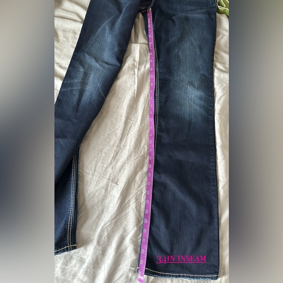 Silver Flare Jeans Suku Super Stretch Size 30 - Picture 3 of 7